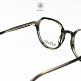  Gọng kính Zay Eyewear Kaki dáng đa giác nhựa acetate phong cách Hàn Quốc 