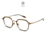  Gọng kính Molsion MA6057 dáng đa giác titanium chính hãng fullbox 
