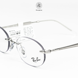  Gọng kính khoan không viền RayBan RB3767V dáng oval chính hãng fullbox 
