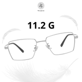  Gọng kính Zay Eyewear 98668 dáng đa giác titanium phong cách Hàn Quốc 