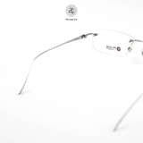  Gọng khoan không viền 98012 dáng chữ nhật titanium cao cấp 