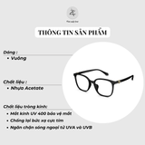 Gọng kính Molsion MJ5136 dáng vuông nhựa acetate chính hãng fullbox