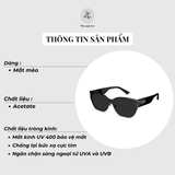 Kính mát Molsion MS8062 dáng mắt mèo nhựa acetate chính hãng fullbox