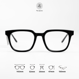  Gọng kính New Balance NBN06238X dáng vuông nhựa acetate chính hãng fullbox 