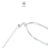  Gọng kính Zay Eyewear 20110 dáng đa giác Titanium phong cách Hàn Quốc 