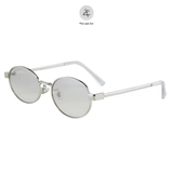  Kính mát OF 7602 dáng oval kim loại Hàn Quốc 