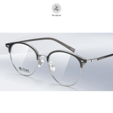  Gọng kính Zay Eyewear 18243 dáng tròn nửa khung phong cách hàn quốc 