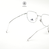 Gọng kính Akirazenshi 33025 dáng đa giác titanium chính hãng
