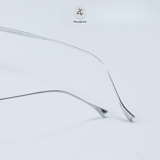 Gọng khoan không viền 69069 dáng đa giác titanium cao cấp
