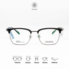  Gọng kính Ziozia browline KKDA6098 dáng Vuông nữa khung titanium fullbox chính hãng 