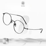  Gọng kính Zay Eyewear 18091 dáng tròn titanium phong cách Hàn Quốc 
