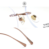 Gọng kính Zay Eyewear 231604 dáng tròn titanium cao cấp