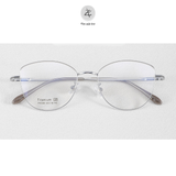  Gọng kính Zay Eyewear P90365 dáng mắt mèo Titanium phong cách Hàn Quốc 