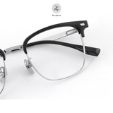  Gọng kính nửa khung Zay Eyewear 72001 dáng vuông phong cách hàn quốc 