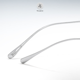 Gọng khoan không viền 16007 dáng đa giác titanium cao cấp
