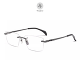 Gọng khoan không viền BWT7532 dáng đa giác titanium cao cấp