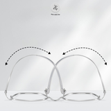 Gọng kính Zay Eyewear 18073 dáng vuông titanium phong cách Hàn Quốc
