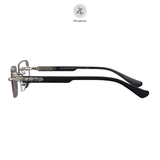  Gọng khoan không viền Chrome Hearts CH8130 dáng chữ nhật titanium cao cấp full box 