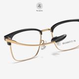  Gọng kính Zay Eyewear 95052 dáng vuông nửa khung Titanium phong cách Hàn Quốc 