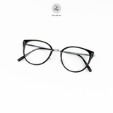  Gọng kính Zay Eyewear 25021 dáng mắt mèo titanium phong cách Hàn Quốc 