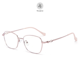  Gọng kính Zay Eyewear M90178 dáng đa giác kim loại phong cách hàn quốc 