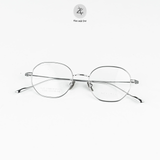 Gọng kính Zay Eyewear 9109 dáng đa giác titanium phong cách Hàn Quốc