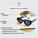  Kính mát T6111 dáng mắt mèo nhựa TR90 dẻo Hàn Quốc 