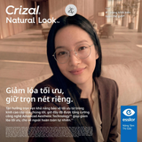 Tròng kính Essilor Crizal® Natural Look™ giảm hiện tượng lóa, hạn chế trầy xước gấp 3 lần, lọc ánh sáng xanh - Pháp chính hãng