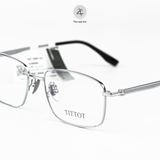 Gọng kính TITIOT 22122 dáng Vuông Titanium fullbox chính hãng