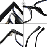  Gọng kính Zay Eyewear 9090 dáng vuông nhựa TR90 phong cách hàn quốc 