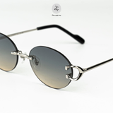  Gọng khoan không viền Cartier CT0829s dáng oval titanium cao cấp fullbox 