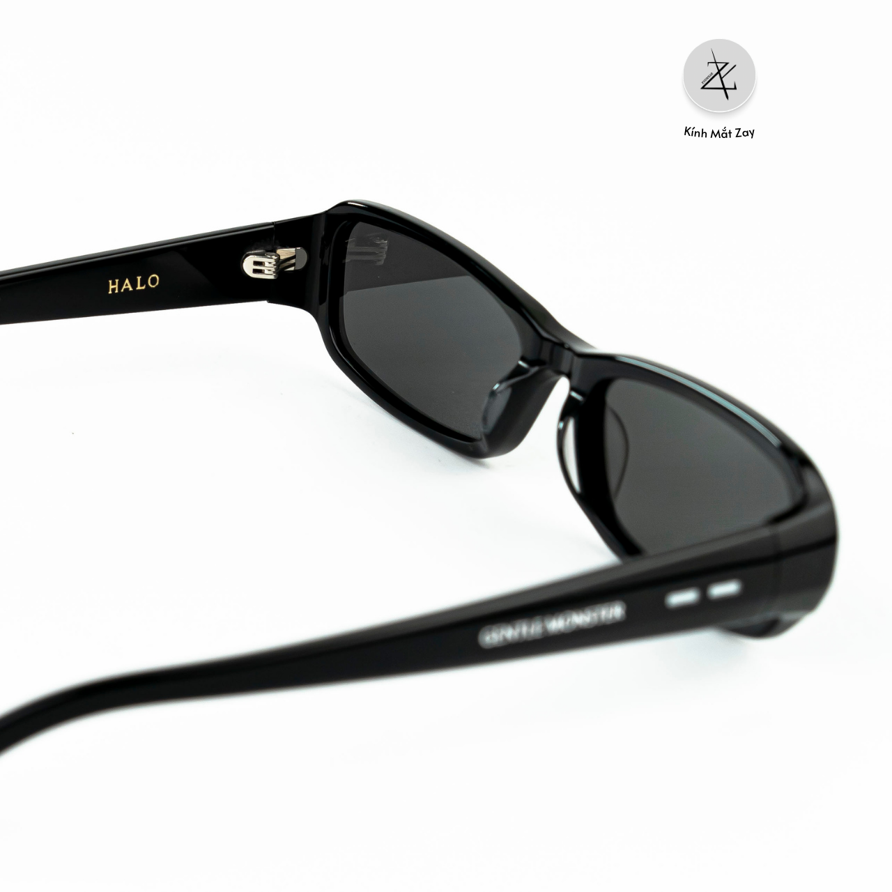 Kính mát Gentle Monster Halo dáng chữ nhật nhựa acetate cao cấp