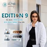  Tròng kính Rocky Edition 9 Đổi màu Khói/Nâu Lọc ánh sáng xanh hạn chế chói cao cấp 1.56 ASP chính hãng 