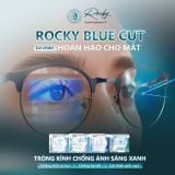  Tròng kính Rocky Chống ánh sáng xanh 1.56 1.61 1.67 1.74 BlueCut chính hãng 