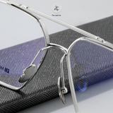  Gọng kính Chrome Hearts CH5313 dáng phi công titanium cao cấp fullbox 