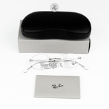 Gọng kính khoan không viền RayBan RB3767V dáng oval chính hãng fullbox 