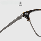  Gọng kính nửa khung Chrome Hearts CH5543 dáng vuông titanium cao cấp fullbox 