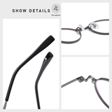  Gọng kính Zay Eyewear 2454 Titanium dáng oval phong cách thời trang cao cấp 