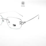 Gọng khoan không viền GAMA MY9028 dáng chữ nhật Titanium chính hãng