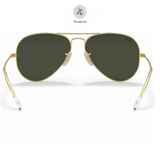  Kính mát RayBan 0RB3025 dáng phi công kim loại chính hãng fullbox 