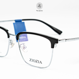  Gọng kính Ziozia browline KKDA6097 dáng Vuông nữa khung titanium fullbox chính hãng 