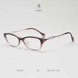  Gọng kính Zay Eyewear G6025 dáng mắt mèo TR90 phong cách Hàn Quốc 