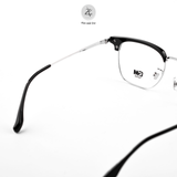 Gọng kính nửa khung GAMA 95042 dáng vuông Titanium chính hãng