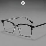  Gọng kính Zay Eyewear 85001 dáng vuông nửa khung Titanium phong cách Hàn Quốc 