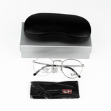 Gọng kính RayBan 0RX3637V dáng tròn kim loại chính hãng fullbox