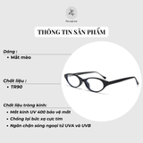  Gọng kính Zay Eyewear K9198 dáng mắt mèo nhựa TR90 phong cách Hàn Quốc 