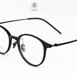 Gọng kính Zay Eyewear 9208 dáng tròn titanium phong cách Hàn Quốc