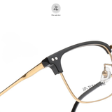  Gọng kính Zay Eyewear 95052 dáng vuông nửa khung Titanium phong cách Hàn Quốc 