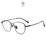  Gọng kính 33026 dáng mắt mèo titanium cao cấp 