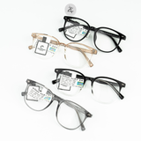  Gọng kính Zay Eyewear TR6612 dáng tròn nhựa TR90 phong cách Hàn Quốc 
